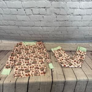 Remi and Friends St. Patricks Day Construction Trucks Bamboo Pajama Set